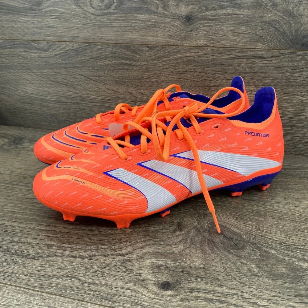 adidas Predator League FG Soccer Cleats Mens 10 Orange Blue IG7700 Hybridfeel